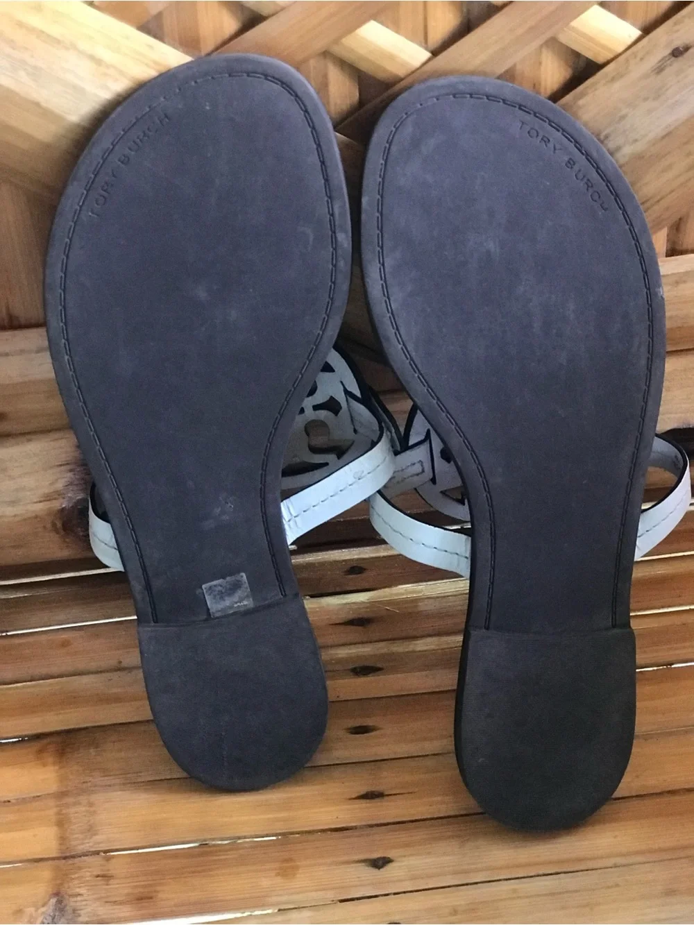 Tory Burch Miller Cutout Leather Thong Sandals